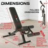 Fitness Reality 2000 Super Max XL - Adjustable Weight Bench - Bench Press and Workout Bench for Incline Decline Strength