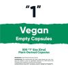 Nutricost Empty Capsules Size 1 Vegan - 500 Clear Empty Plant-Based Capsules - Kosher Certified, Halal Certified, Non-GMO, Soy Free, Gluten Free